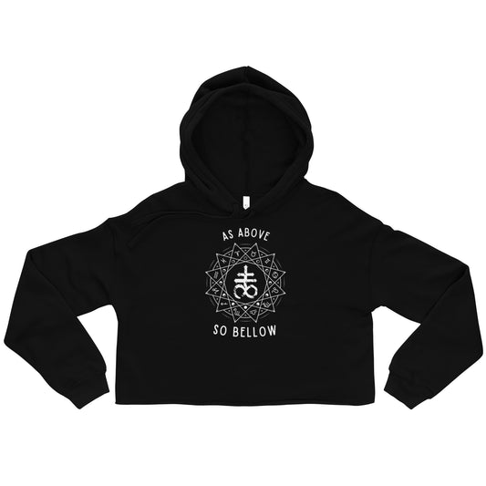 Crop Hoodie -Blk Market Clothing