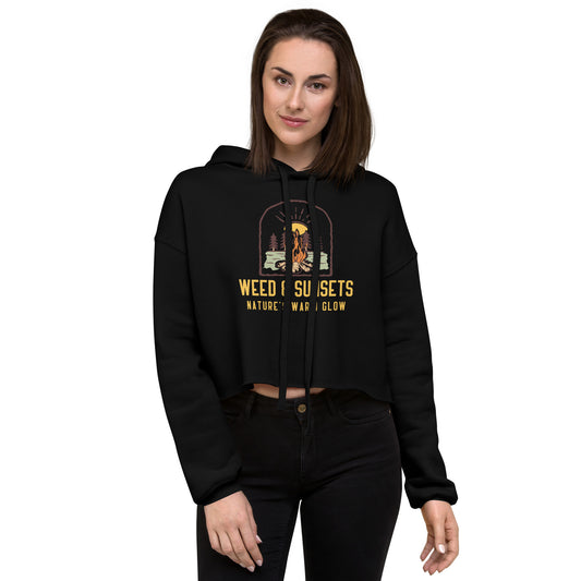 Crop Hoodie -Blk Market Clothing