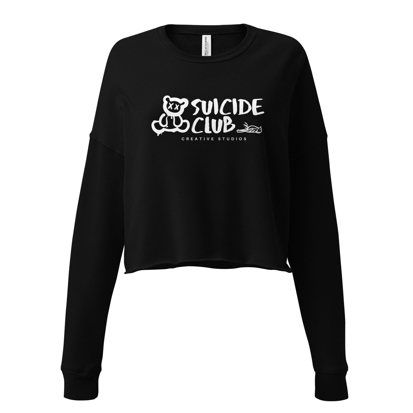 Crop Sweatshirt -Blk Market Clothing